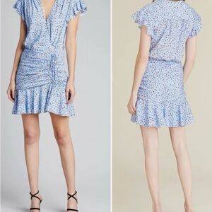 NWT Veronica Beard Marla Floral Blue Dress. Size 14